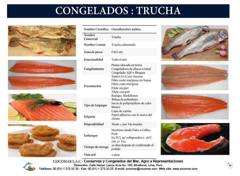 13. Cocomar (Peru) – Trucha congelada