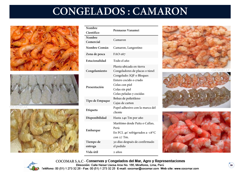 18. Cocomar (Peru) – Camaron congelado