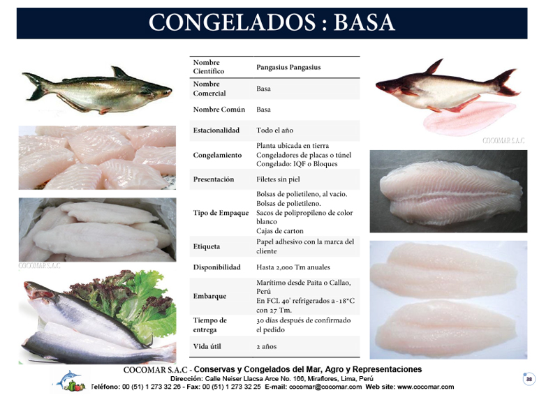 3. Cocomar (Peru) – Basa congelado