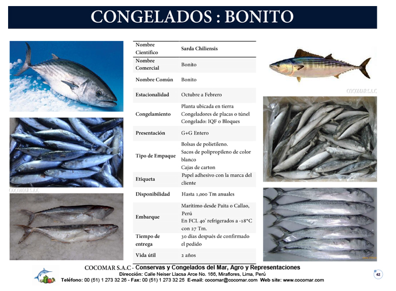 4. Cocomar (Peru) – Bonito congelado