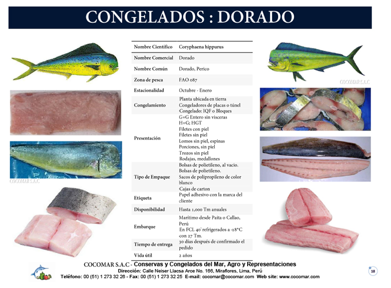 8. Cocomar (Peru) – Dorado – Mahi Mahi congelado