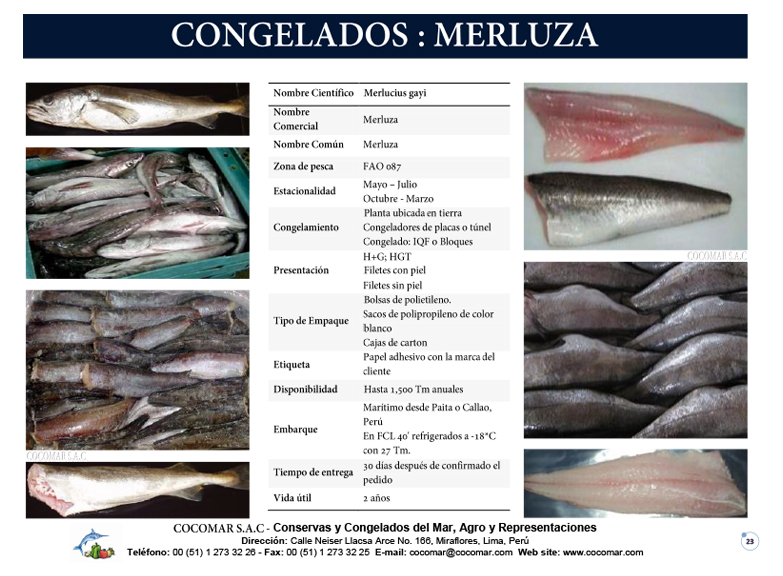 9. Cocomar (Peru) – Merluza congelada