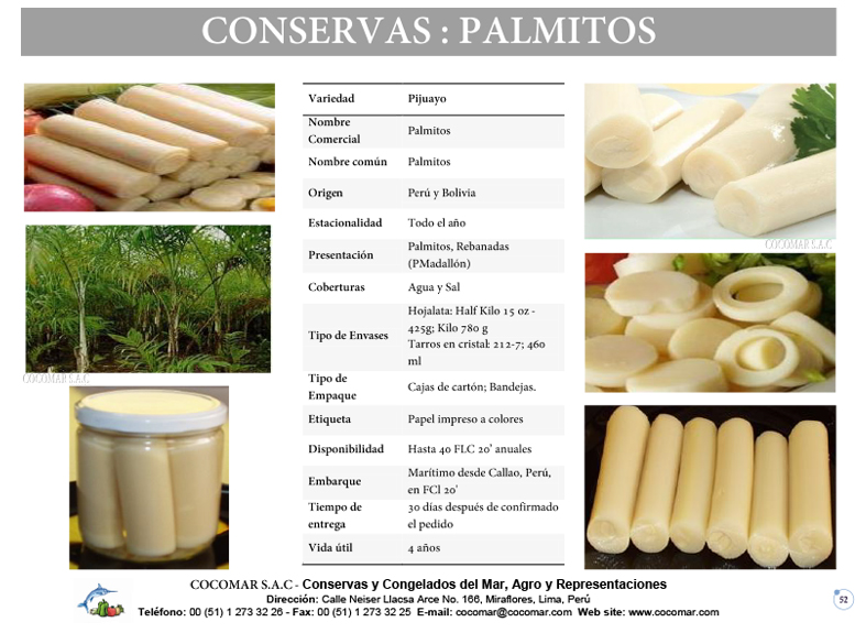 Cocomar (Peru) – Conservas de Palmitos