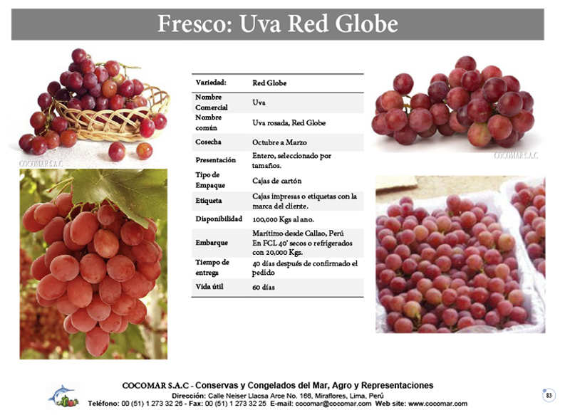 Cocomar (Peru) – Uva Red Globe