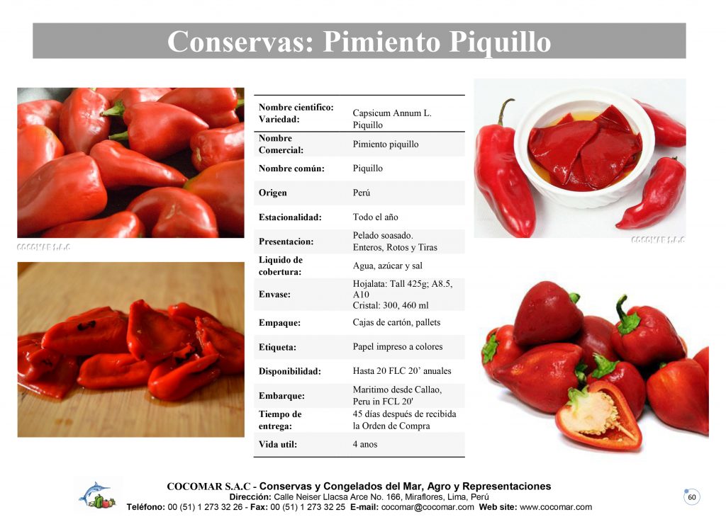 Conservas – Pimiento Piquillo