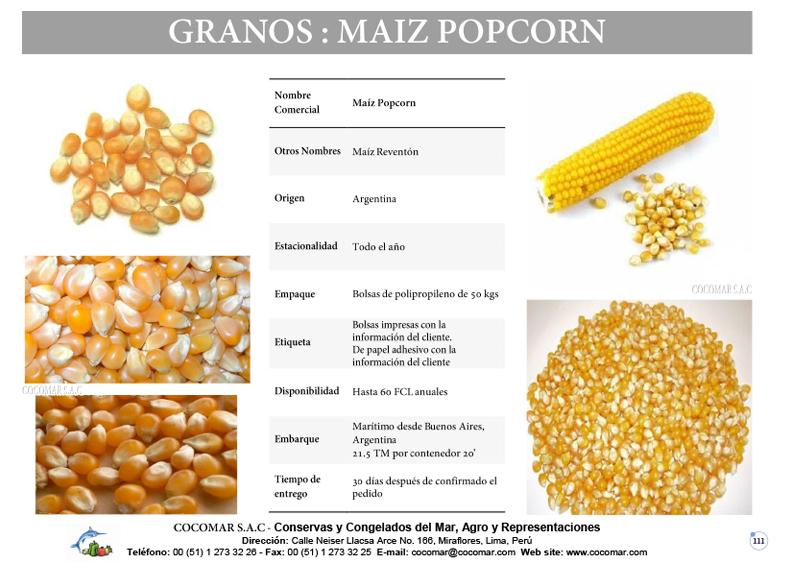 MAIZ POP CORN